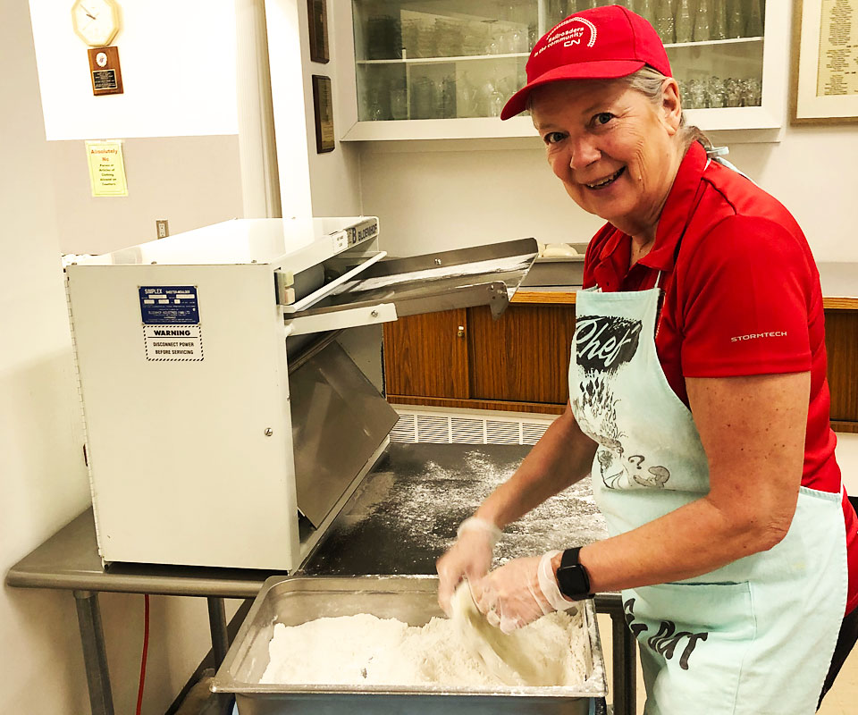 Making Perogies - Making the dough